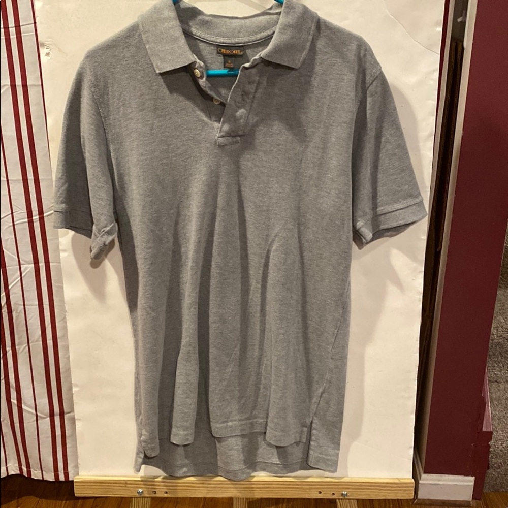 Cherokee Gray Men's Small Polo Shirt; EUC